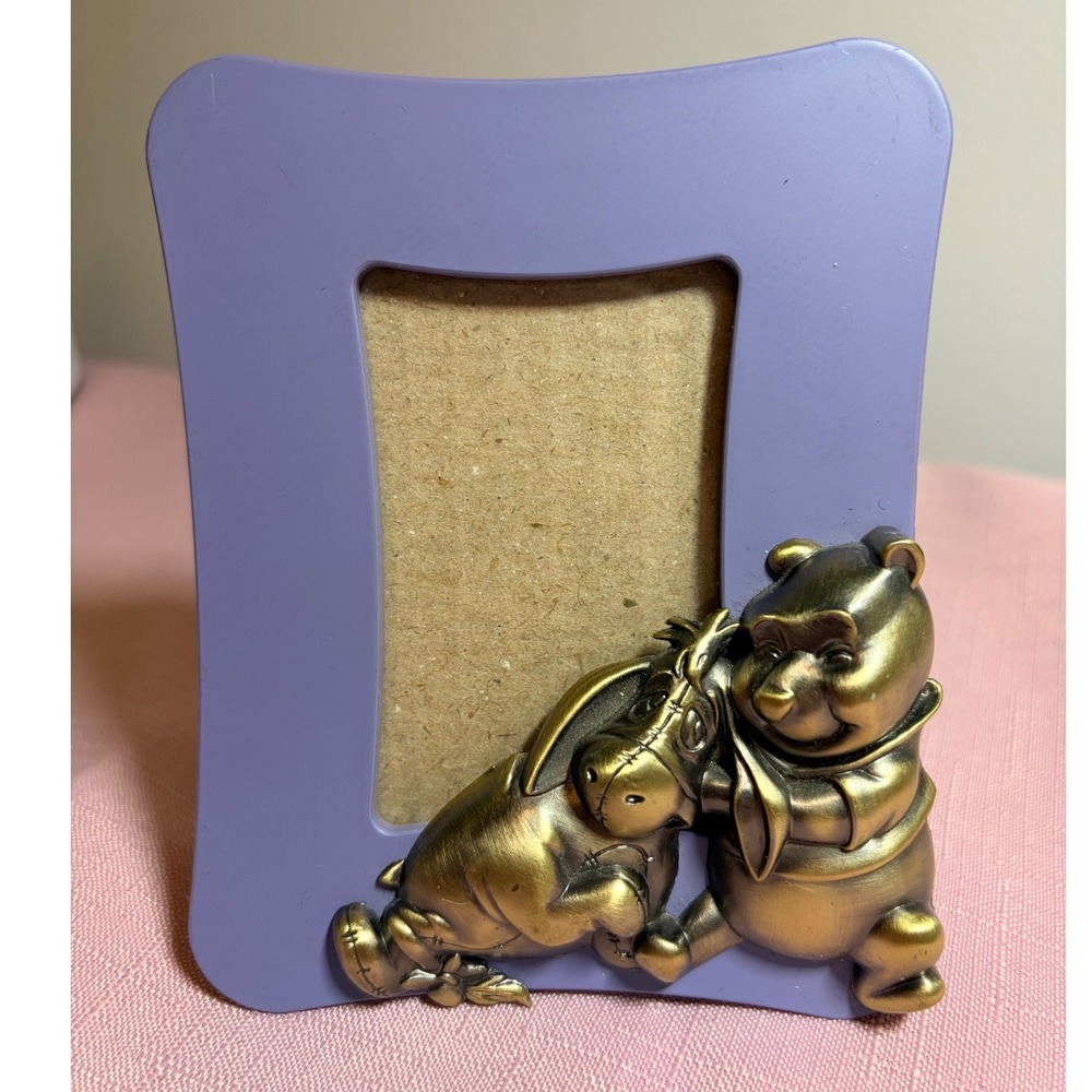 Disney Winnie‎ the Pooh Eeyore Purple Picture Frame 2001 Connoisseur 5003AAW
